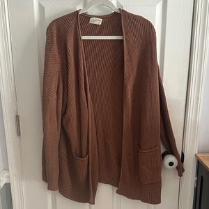 Universal Thread Rust Open-Front Cardigan